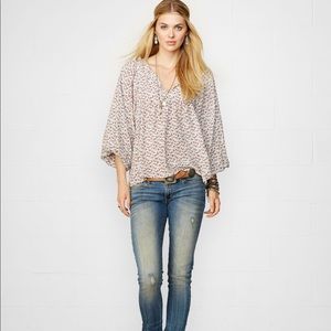 Denim Supply Floral Peasant Shirt